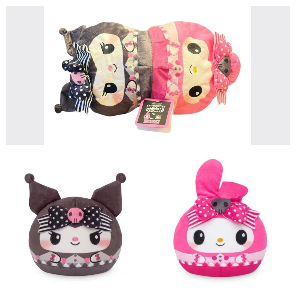 Kuromi & My Melody Reversible Plushie